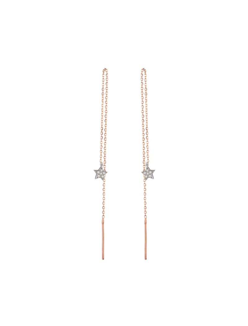 18K Gold Double-Sided Diamond "Star Of The Show" Earrings