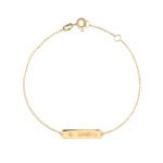 18K Gold Sunshine Engraving Diamond Anklet