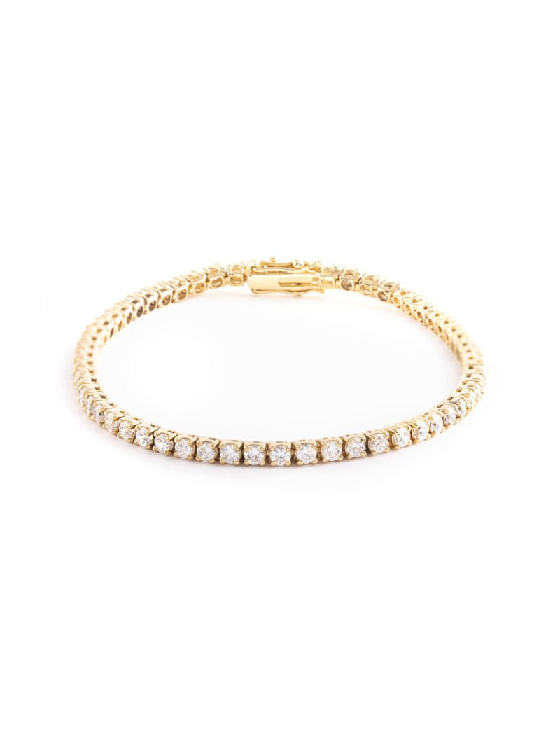 18K Gold Diamond Tennis Bracelet - 3 sizes