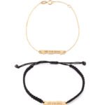 18K Gold Customized Matching Couple Bracelets