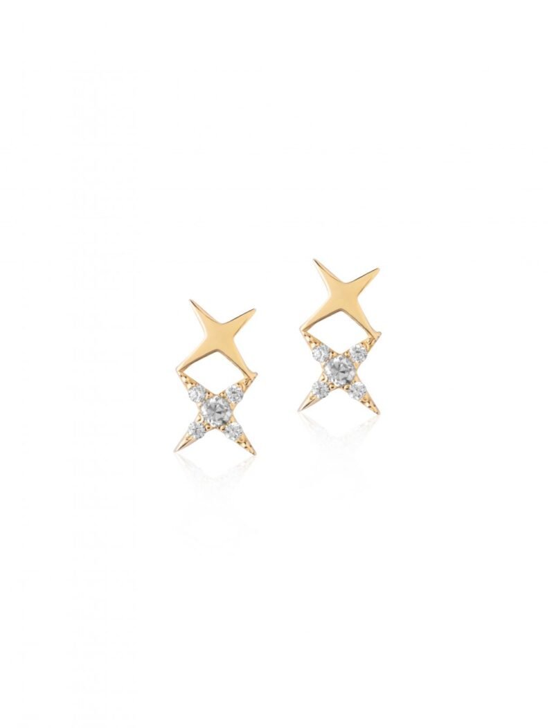 18K Gold Sparkle Emoji Earrings