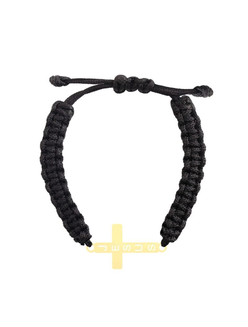 18K Gold Jesus Cross Kids Bracelet