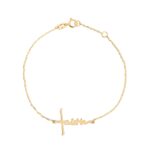 18K Gold Faith Kids Bracelet