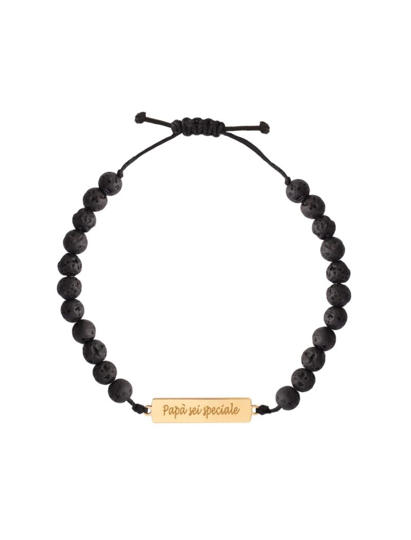 18K Gold "Papá sei speciale" Men Bracelet