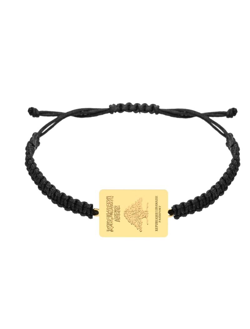 18K Gold Customized Passport Men Bracelet
