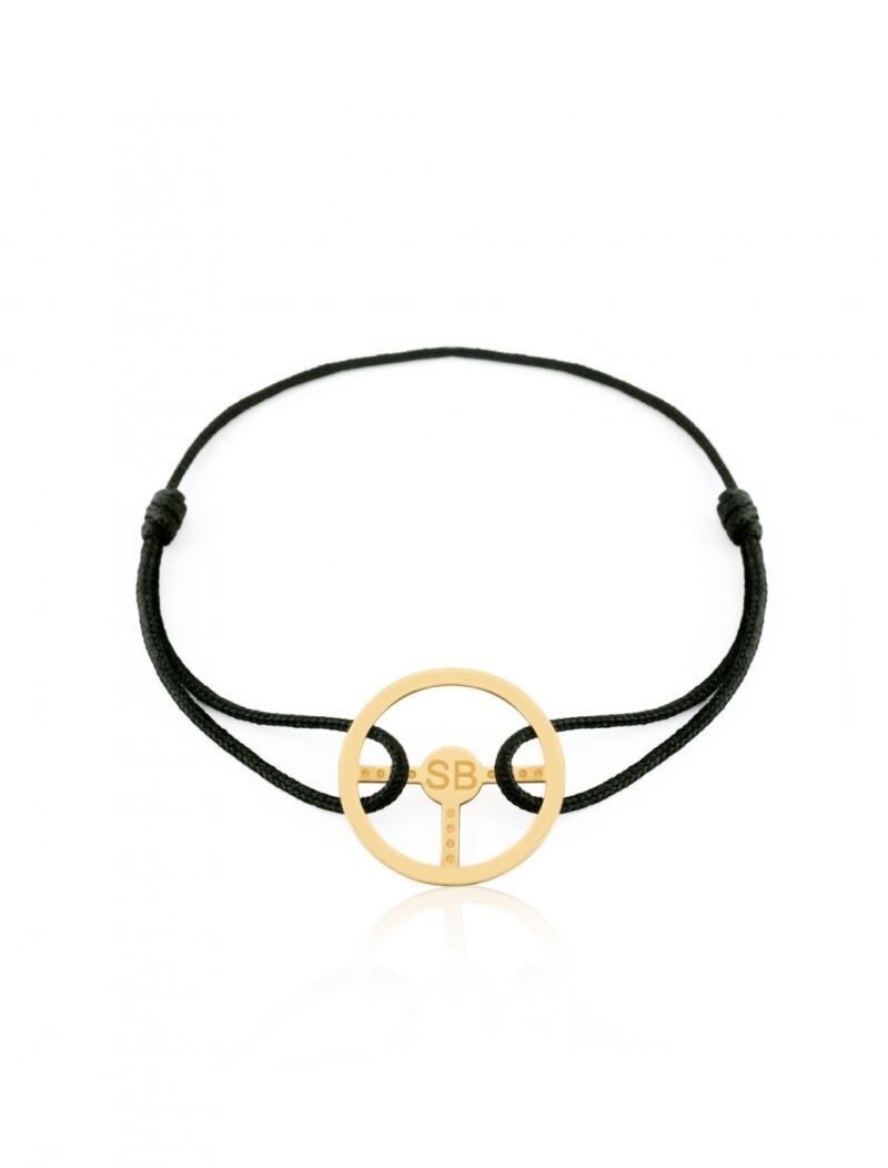 18K Gold Customized Steering Wheel Men Bracelet