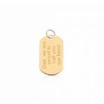 18K Gold Hero Dad Men Pendant