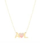 18K Gold I Love You Necklace
