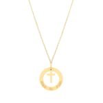 18k gold walk by faith necklace