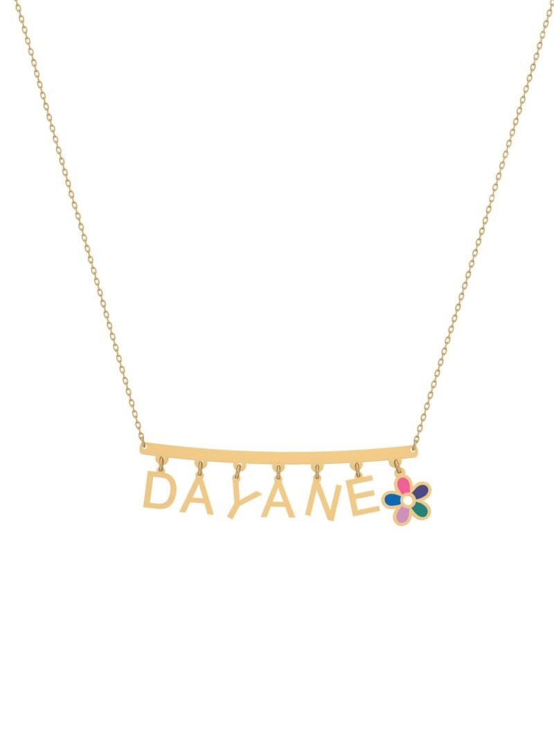 18K Gold Customized Summer Name Necklace