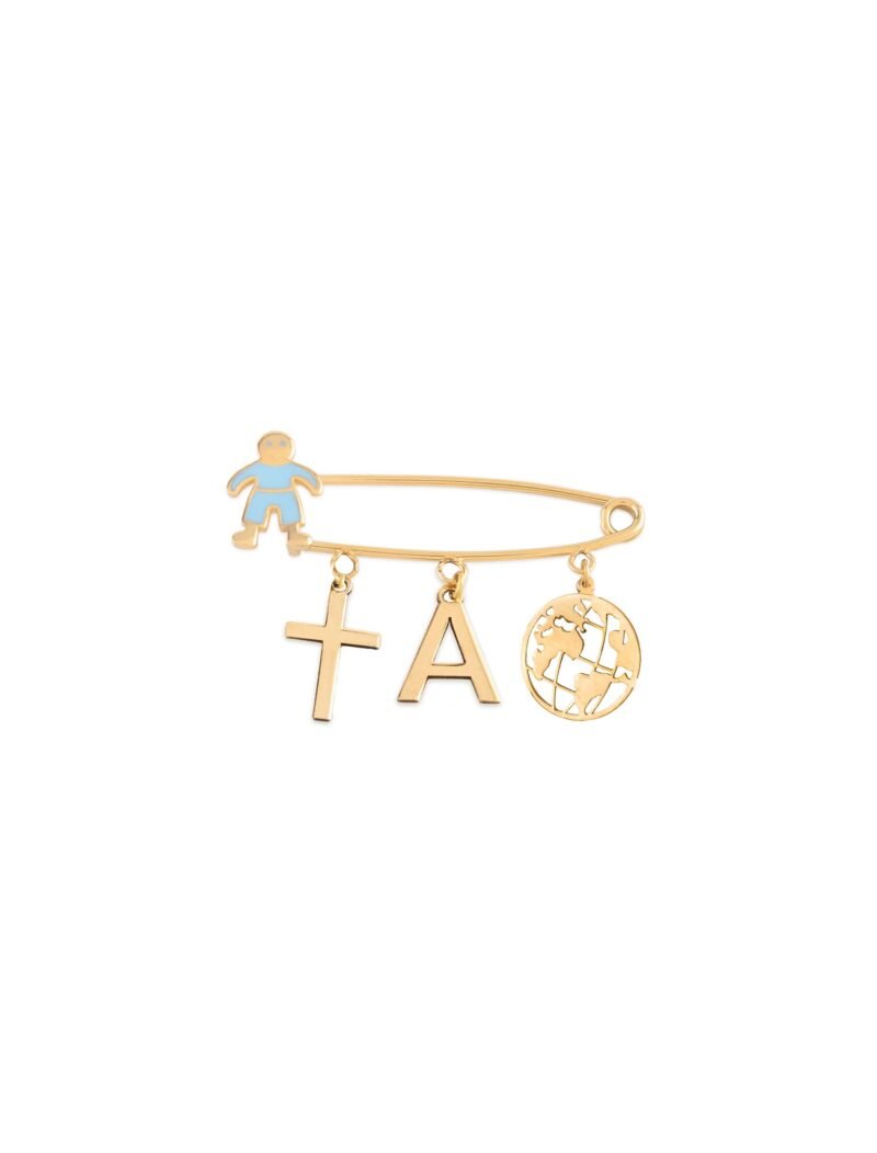 18K Gold Customized Newborn Safety Pin