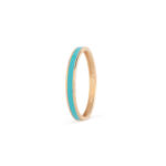 18K Gold Modern Enamel Ring