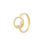 18K Gold Butterfly Freedom Diamond Ring