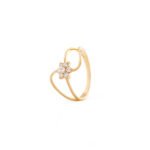 18K Gold Edgy Nature Diamond Ring