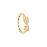 18K Gold Infinity Twirl Ring