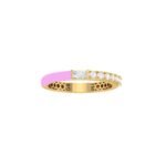 18K Gold Funky Enamel Ring