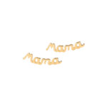 18K Gold Mama Stud Earrings