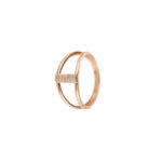 18K Gold Powerful Impression Diamond Ring