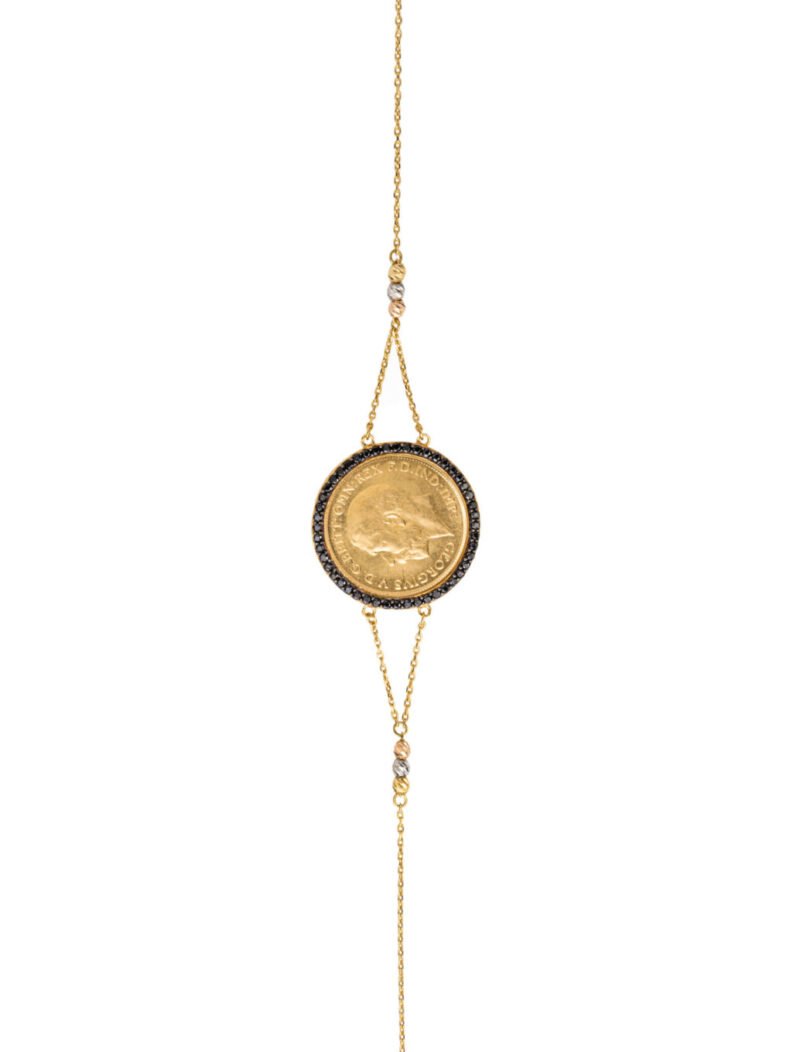 18K Gold Radiant Half (1/2) Lira Bracelet