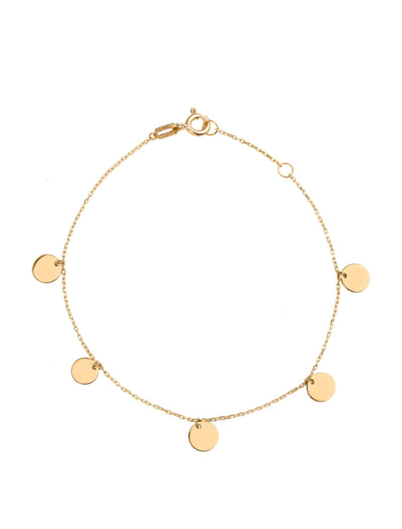 18K Gold Gypsy Bracelet