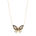 18k Gold Bold Butterfly Necklace