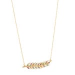 18K Gold Leaf Necklace