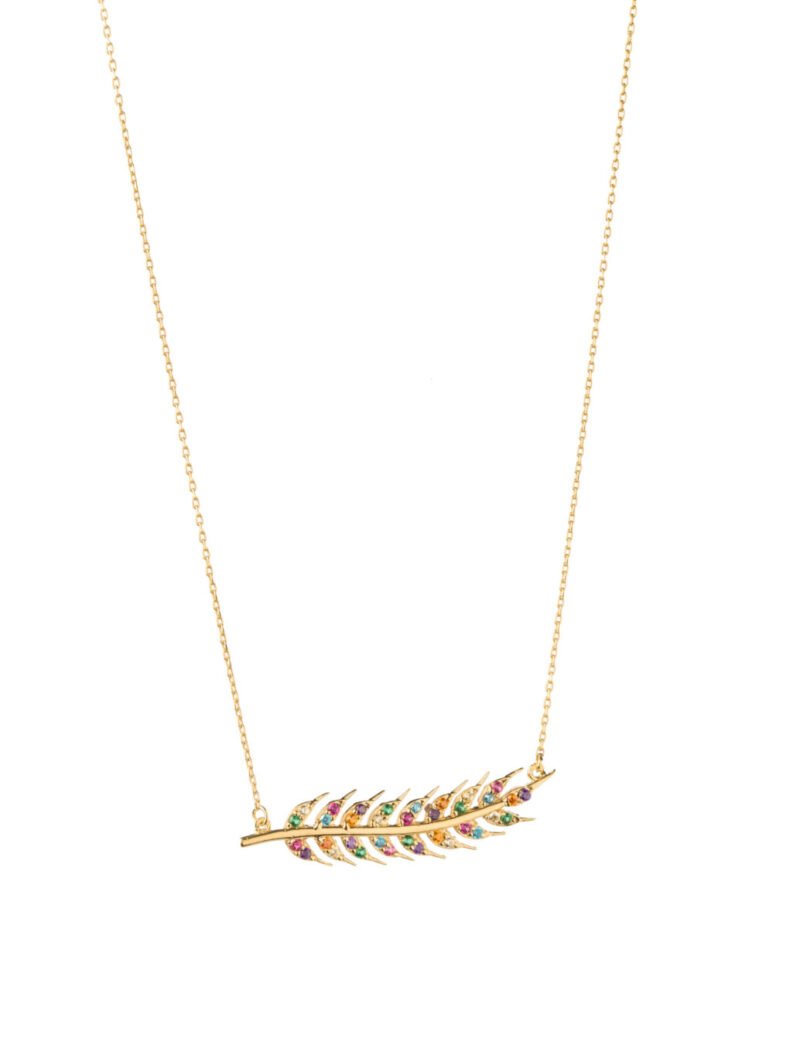 18K Gold Leaf Necklace