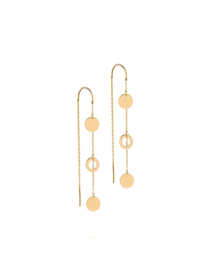 18K Gold Dreamy Circles Earrings