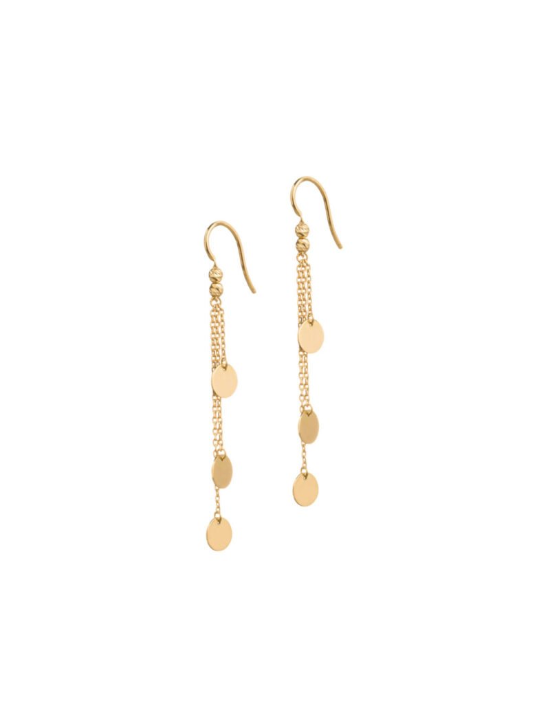 18K Gold Gypsy Chain Earrings