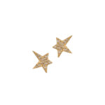 18K Gold Modern Star Earrings