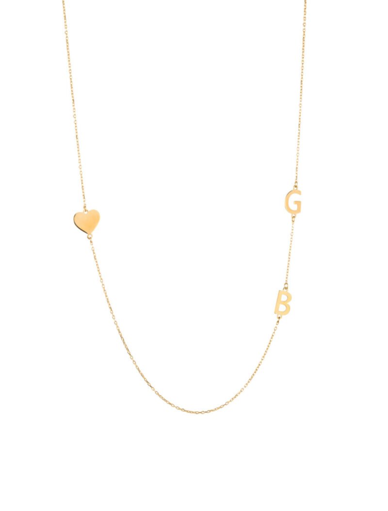 18K Gold Customized Letters Necklace