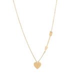 18K Gold Customized Letter Arrow Necklace