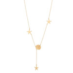 18K Gold Starfish Necklace