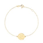18K Gold Swirl Bracelet