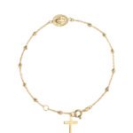 18K Gold Miraculous Rosary Bracelet