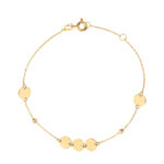 18K Gold Gypsy Disks Bracelet