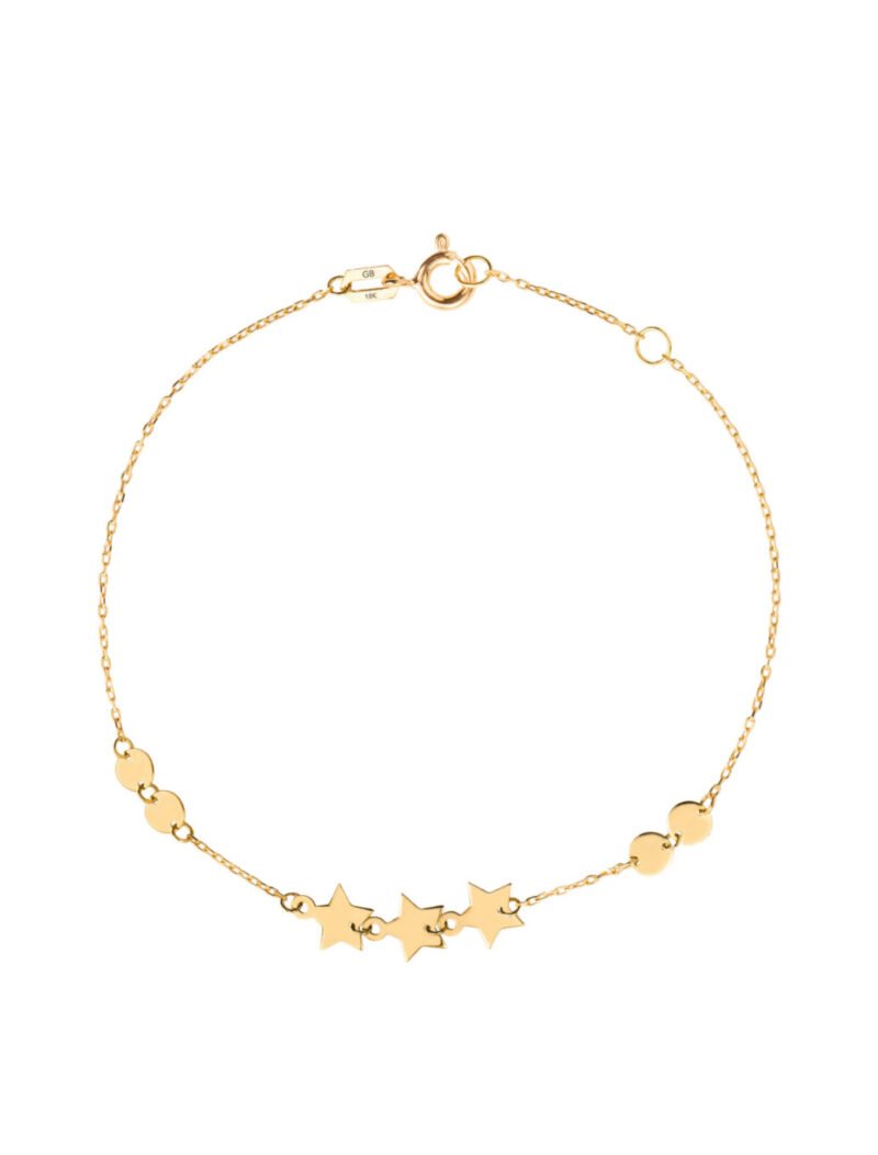 18K Gold Luminous Stars Bracelet