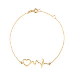 18K Gold Heart Rhythm Bracelet