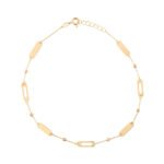 18K Gold Dreamy Rectangles Anklet