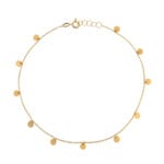 18K Gold Gypsy Anklet