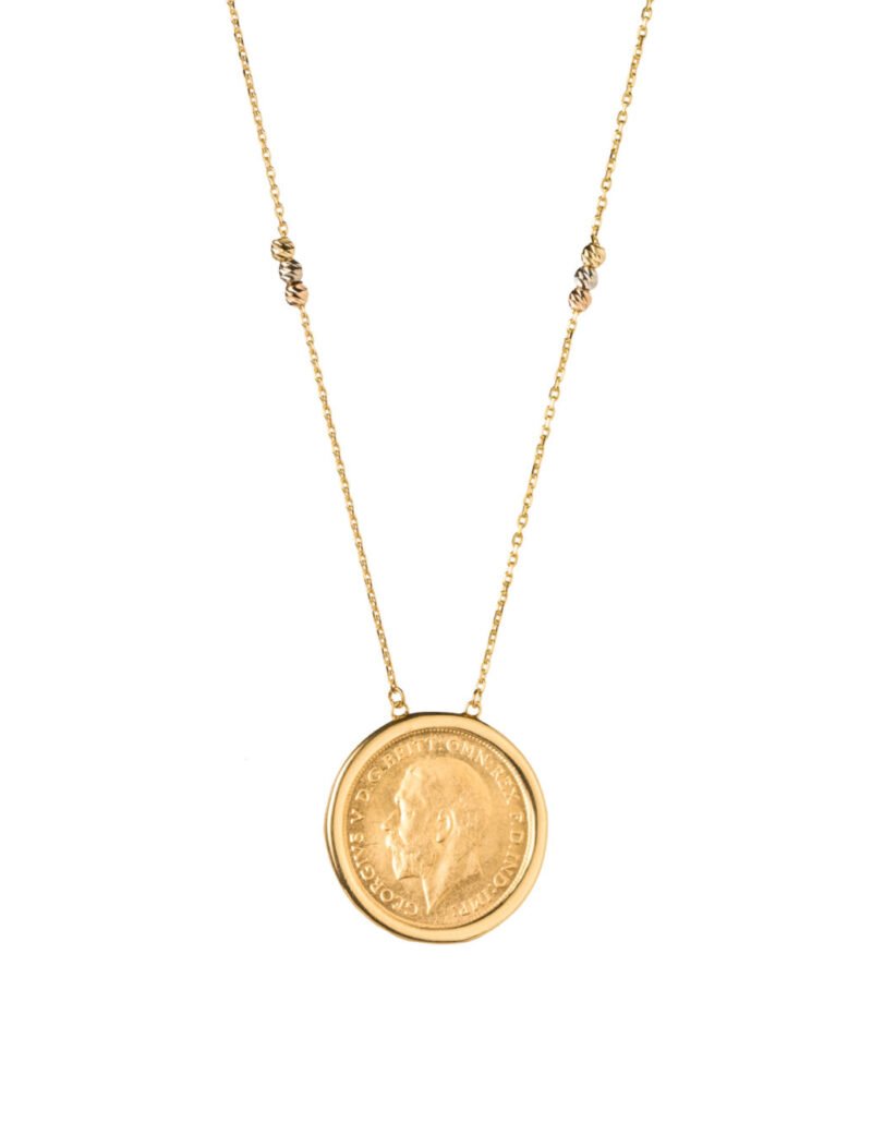 18K Gold Lira Necklace
