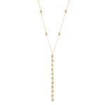 18K Gold Gems Cascade Necklace