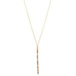 18K Gold Sparkly Line Necklace