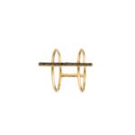 18K Gold Straight Line Ring