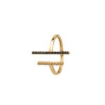 18K Gold Parallel Lines Ring