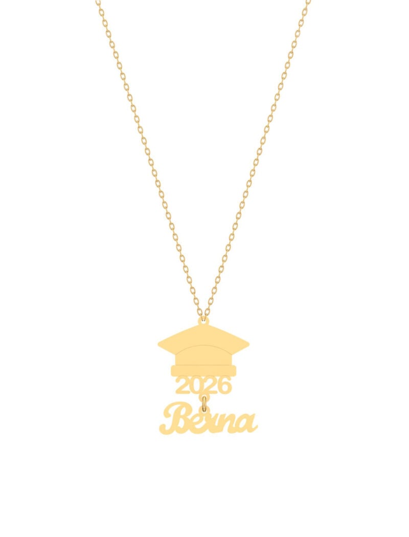 18K Gold 2026 Graduate Customized Necklace