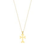18K Gold Armenian Cross Necklace