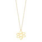 18K Gold Atom Necklace
