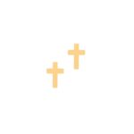 18K Gold Cross Earrings