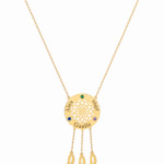 18K Gold Customized Dream Catcher Necklace